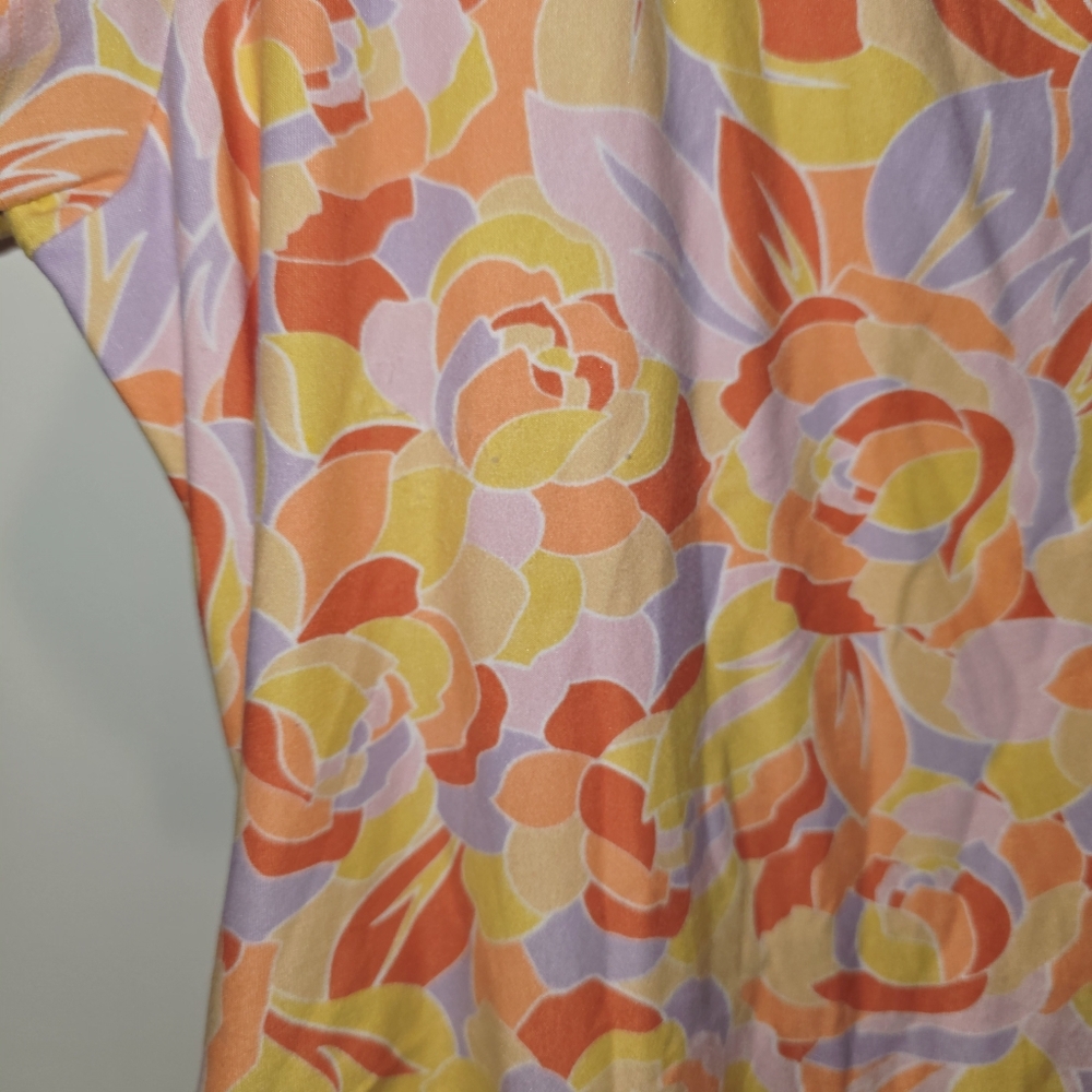 Colorful Abstract Print Dress - Picture 3 of 10